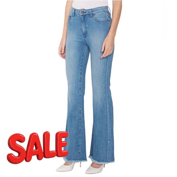 PARKER SMITH Raw Hem Flare Jeans - Picture 1 of 16